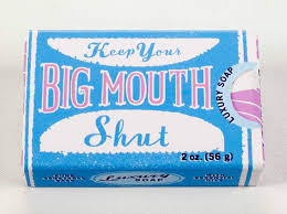 Blue Q Luxury Soap Keep Your Big Mouth Shut