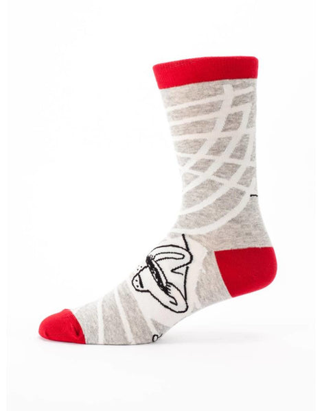 Blue Q Men's Crew Socks Chili Dog