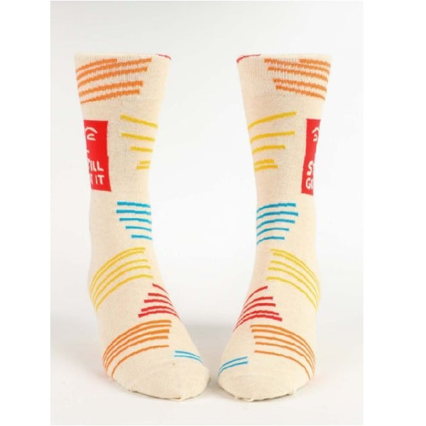 Blue Q Mens Crew Socks Still Got It