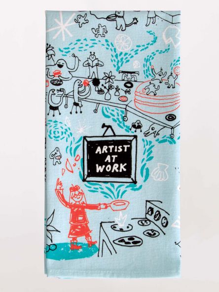 Blue Q SP Dishtowel Artist At Work