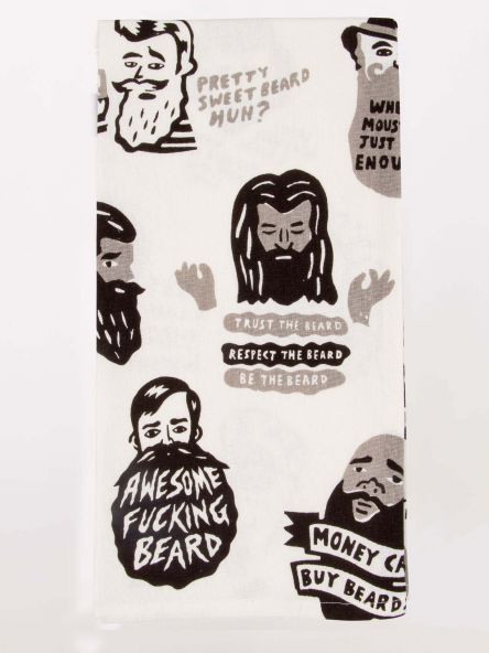 Blue Q SP Dishtowel Awesome Fucking Beard