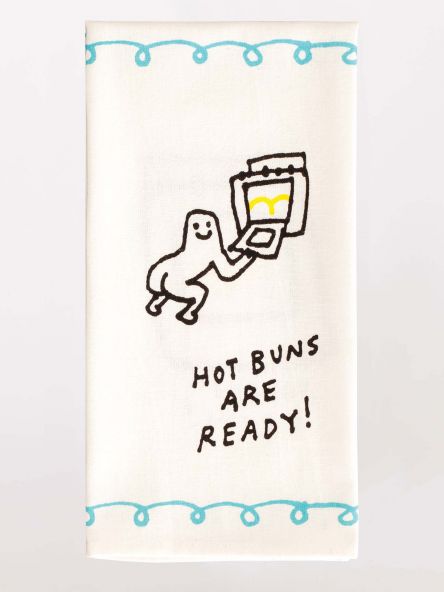 Blue Q Dishtowel Hot Buns Are Ready!