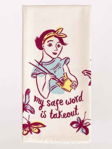 Blue Q SP Dishtowel My Safe Word Is Takeout