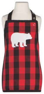 Now Designs Buffalo Check Bear Kids Apron