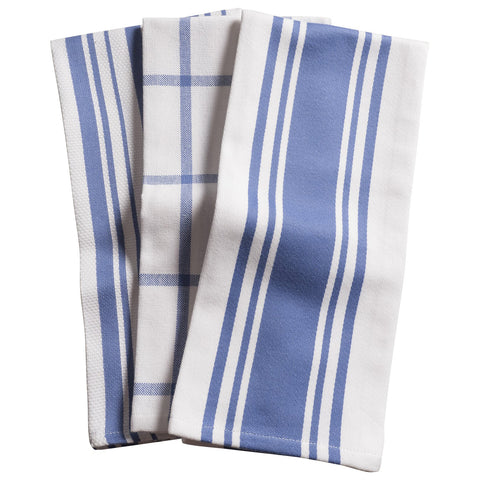 KAF Home Periwinkle Center Band Towel Set of 3