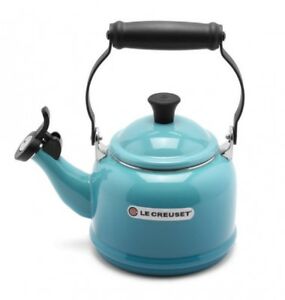 Le Creuset Demi 1.25-Qt. White Stovetop Whistling Tea Kettle + Reviews