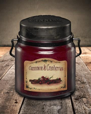 McCall's Cinnamon & Cranberries Scented Jar Candle 16 oz.