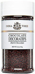 India Tree Dark Chocolate Decoratifs