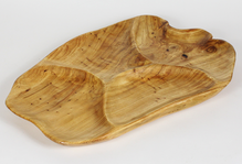 Greener Valley Trading Charcuterie  Wooden Divided Platter - Large - 4 sections (20-21" / 2")