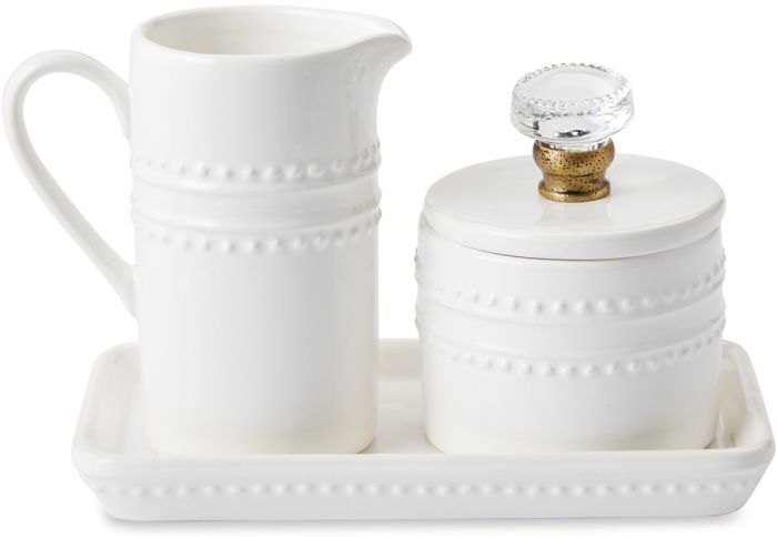 Mud Pie Doorknob Cream & Sugar Set