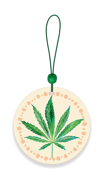 Studio Oh! Cannabis Leaf Air Freshener set of 2