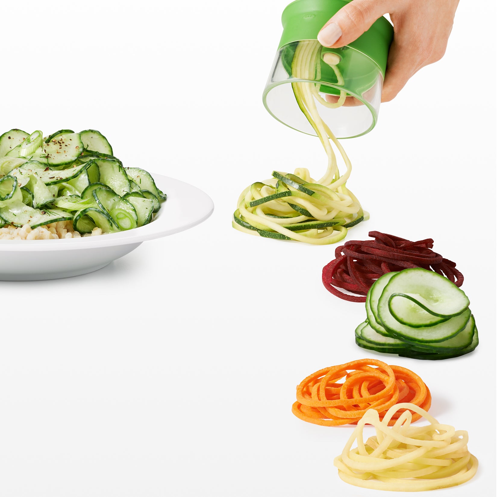 Metal Vegetable Spiralizer 3 Blades Potato Slicer Noodles and