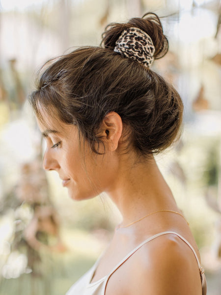 Natural Life Half Bandeau Gray Leopard