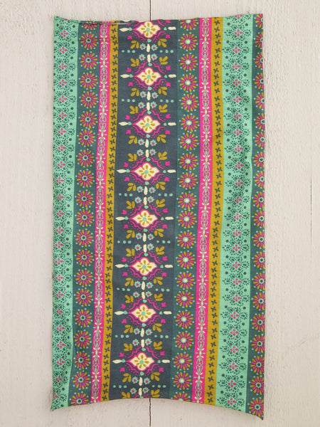Natural Life Green Stripe Print Boho Bandeau
