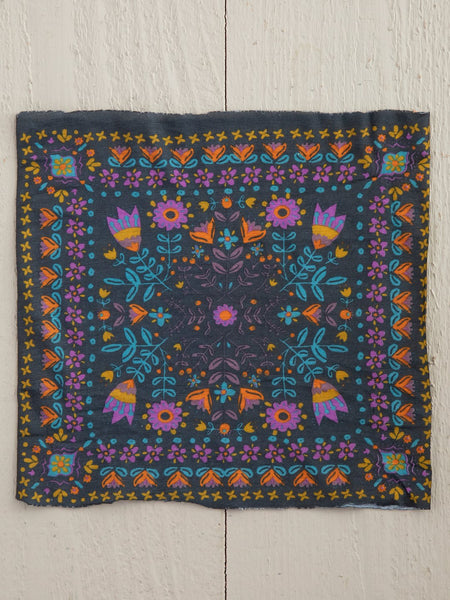 Natural Life Half Badeau Blue Floral Mandala