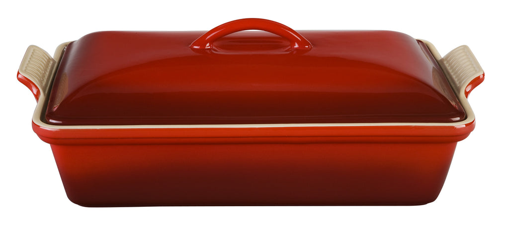 Le Creuset Heritage Rectangular Covered Casserole Cherry