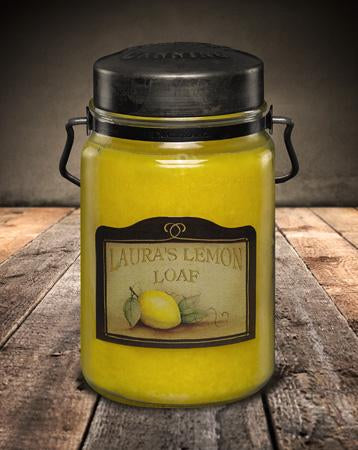 McCall's Laura's Lemon Loaf Scented Jar Candle 26 oz.