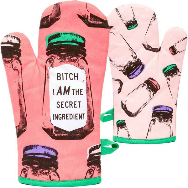 Blue Q Oven Mitt Bitch I AM The Secret Ingredient