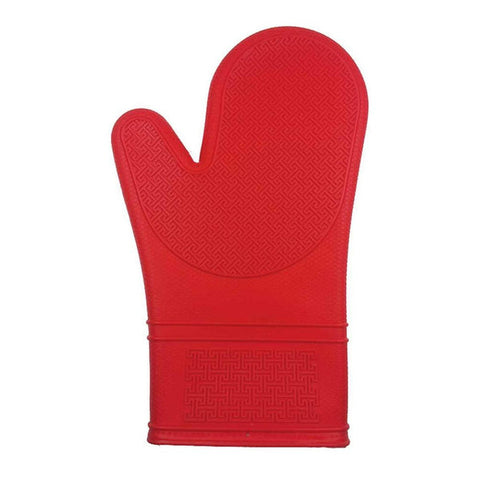 Port Style Red Silicone Oven Mitt