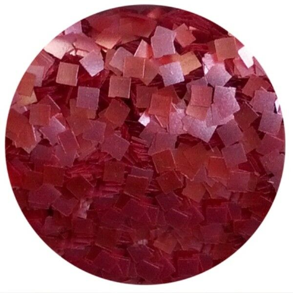 CKP Red Squares Edible Glitter .25 oz.