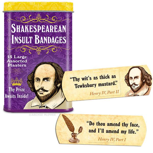 15 Shakespeare Insult Bandages