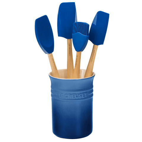 Le Creuset Marseille 5 Piece Utensils With Crock