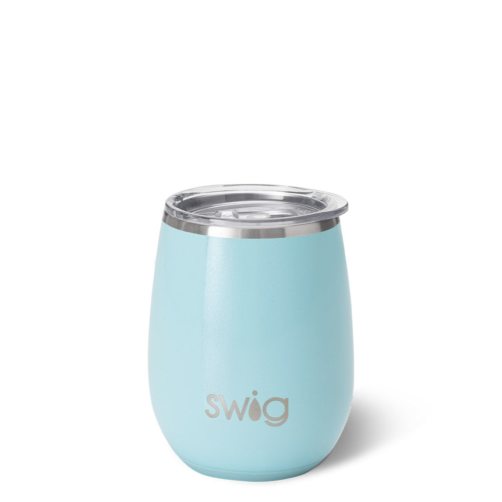Swig 14oz Aquamarine Stemless Wine Cup