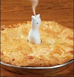 R&M 4" White Porcelain Pie Bird