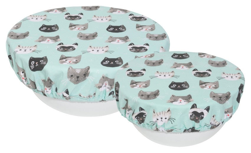 Now Designs Cats Meow Bowl Covers Set of 2