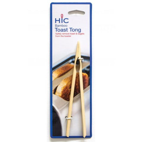 HIC 6.75"  Bamboo Toast Tong