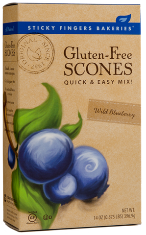 Sticky Fingers Bakery Gluten Free Scone Mix Blueberry
