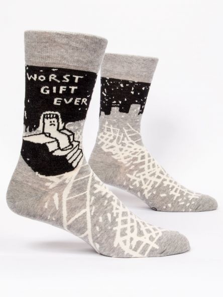 Blue Q Men's Crew Socks Worst Gift Ever
