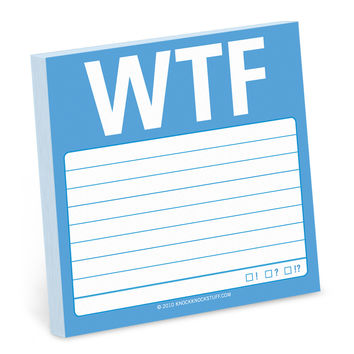 Knock Knock Sticky Note WTF